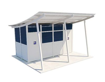Capricorn 2 Standard Toilet Building with Ironstone and Shale Grey colour scheme